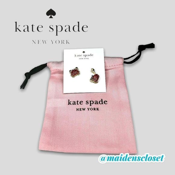 Kate Spade Shore Things Mismatched Pave Crab Stud Earrings - Picture 6 of 7